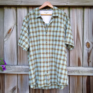 Horny Toad Short Sleeve Plaid Shirt